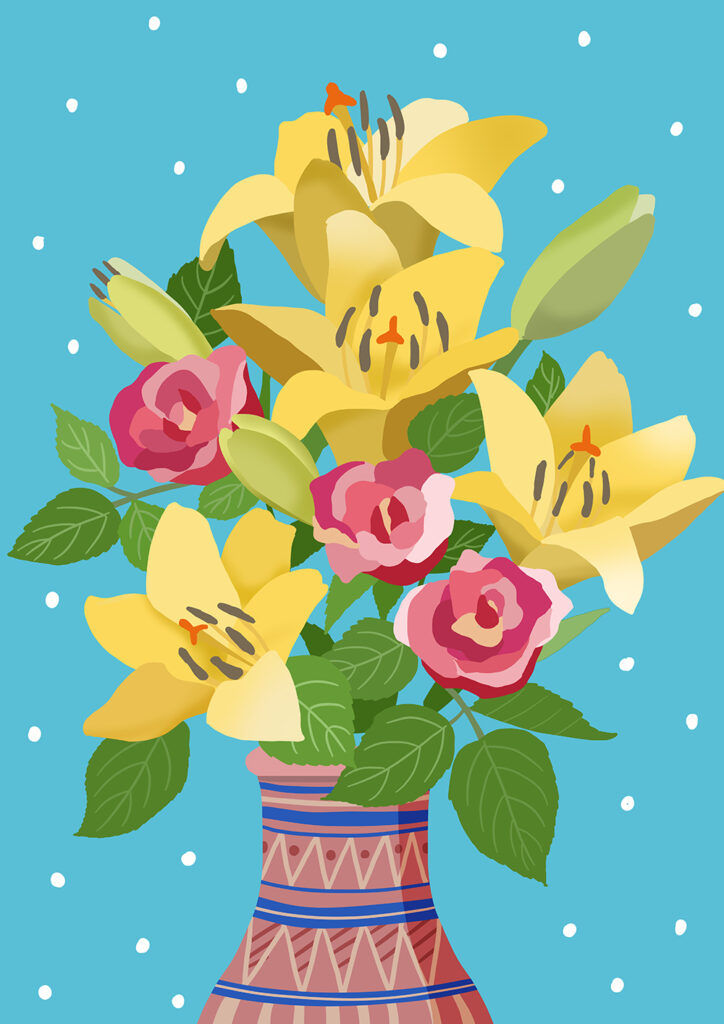 Flower&base Illustration Website MW