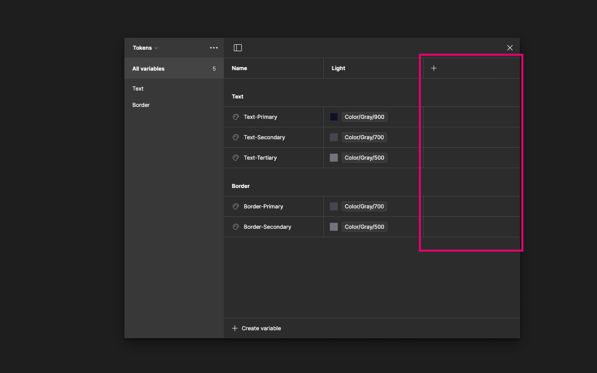 Figmaのバリアブルの使い方とデザイントークン設定方法