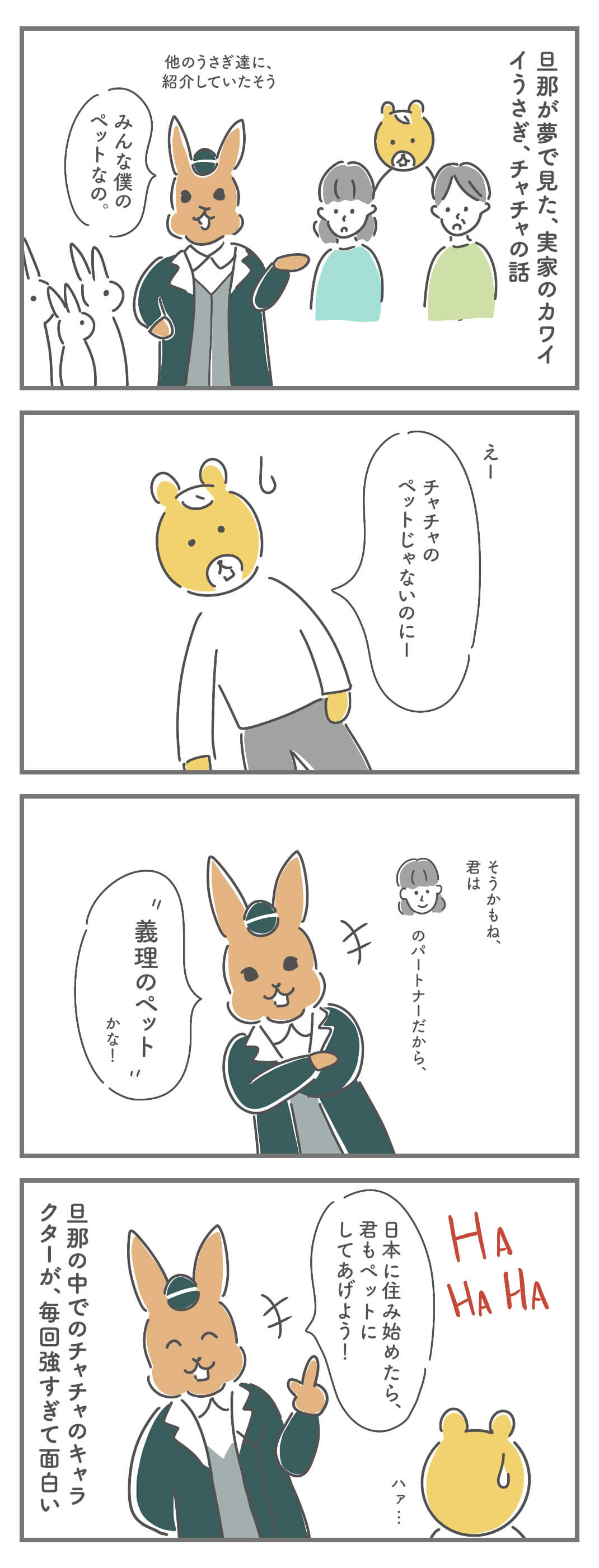 うさぎのチャチャのペットの話